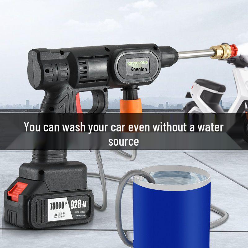 Portable Rechargeable High-Pressure Wireless Car and Floor Washer with Lithium Battery Water Pump
