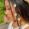 Set da 5 Pezzi Anelli per Capelli Intrecciati a Conchiglia Marina Stile Vacanza Bohemien Fibbia per Capelli Hip Hop Treccia Sporca Fermaglio per Capelli Personalizzato Casual