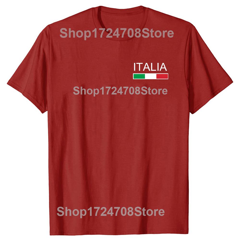 Italia Flag Italian T Shirts Summer Style Streetwear Short Sleeve Italy Italiano Family Birthday Gifts T-shirt Mens Clothing