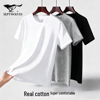Men's Cotton Short Sleeve Round Neck T-Shirt