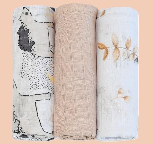 Cloth Diapers 3 Pieces (set U)