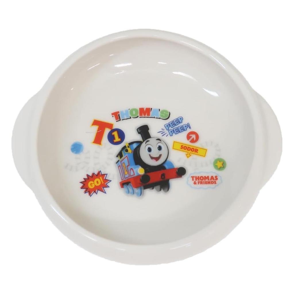 Sada nádobí pro děti "Lokomotiva Tomáš", vhodná do myčky a mikrovlnné trouby, Dárek GO, Vyrobeno v 663740, Keramická, Bezpečná, Dětské nádobí, Sada, 5 kusů