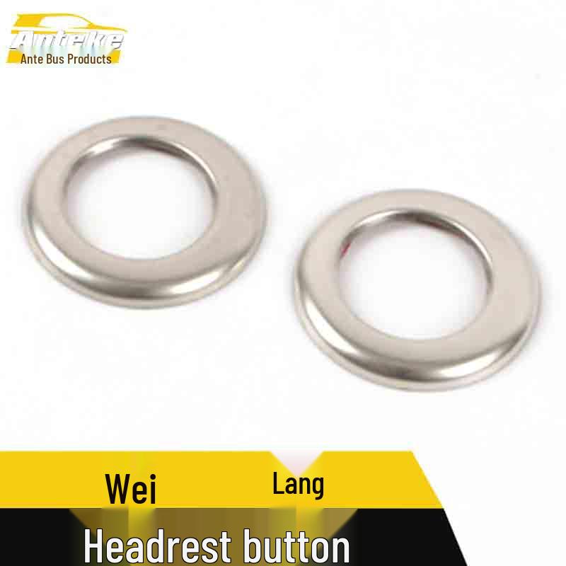 Verano Headrest Button Decorative Ring & Seat Back Adjustment Sticker Accessories
