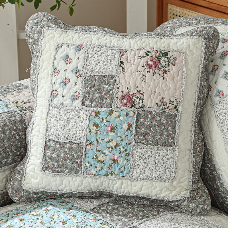 2pcs Cotton Quilted Backrest Cover Soft and Skin Friendly Sofa Cushion Cover Modern and Simple Breathable Backrest Without Core