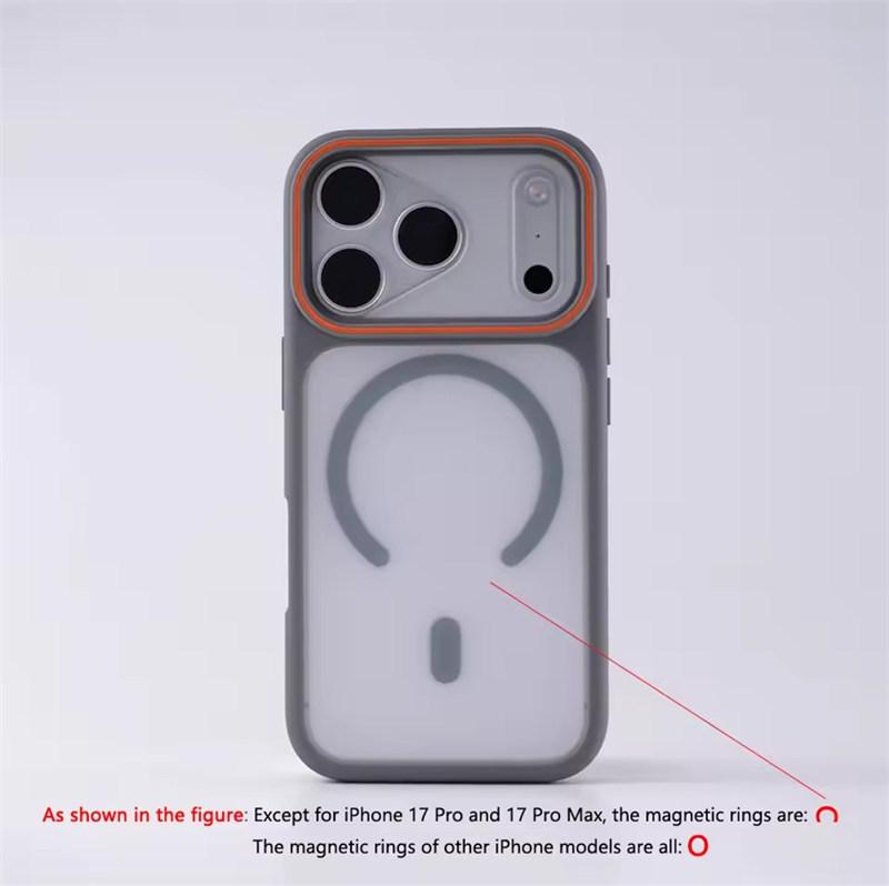 Luxury Matte Translucent For Magsafe Case For iPhone 17 16 Pro Max 15 14 Plus 13 12 11 Magnetic Wireless Charging Shockproof Cover