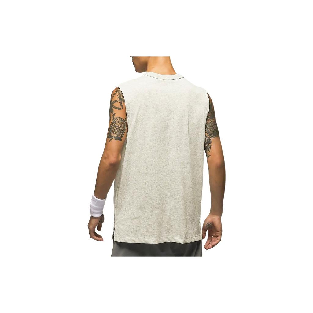 Jordan Sport Crew Neck Pullover Solid Color Small Logo Sleeveless Vest Men Vests Heather-Gray FN5857050