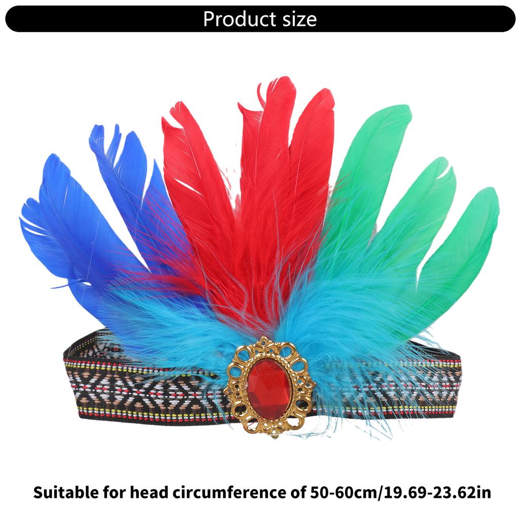Feather Headband Fashion Hairband Costume Accessories For Trendy Women Who Love Bohemian Styles At Various Event