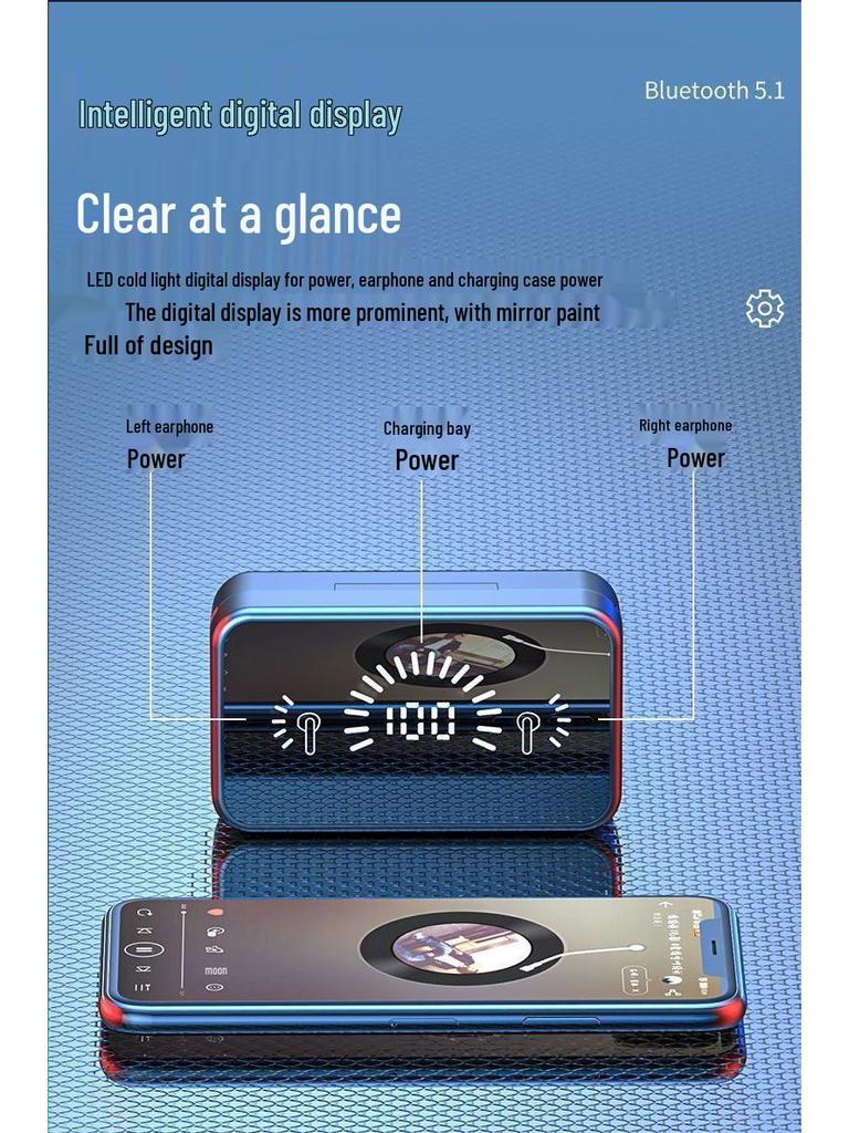 Vivo Sports True Wireless Bluetooth Earbuds with Long Standby, Compatible with Huawei, OPPO, and Apple