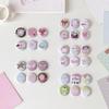 6Pcs Cute Kawaii Cartoon Button Badges Assorted Pastel Designs Smooth Surface For Backpack Decoration Diy Crafts Gifts For Teen