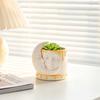 Mondgesicht Silikonform 3D Menschenkopf Kerzenherstellung Form DIY Zement Blumentopf Sukkulenten Pflanzgefäß Harzgussformen Heimdekoration