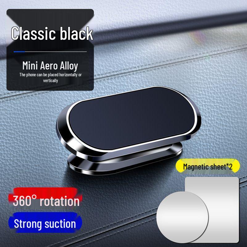 Magnetic Car Phone Holder with Suction Cup and Air Vent Mount for Dashboard Navigation