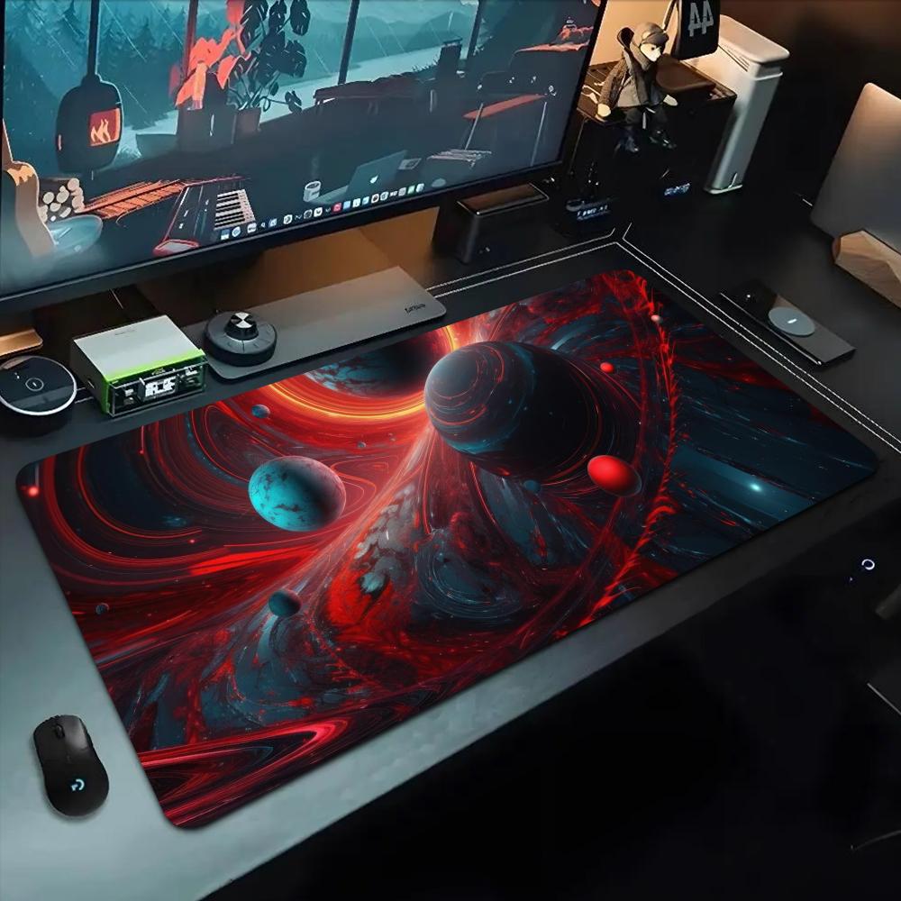 AI Art Painting Mouse Pad 500X1000 Mm Large Gaming Mousepad Gamer XL Rubber Otaku Keyboard Pad Laptop Desk Mat
