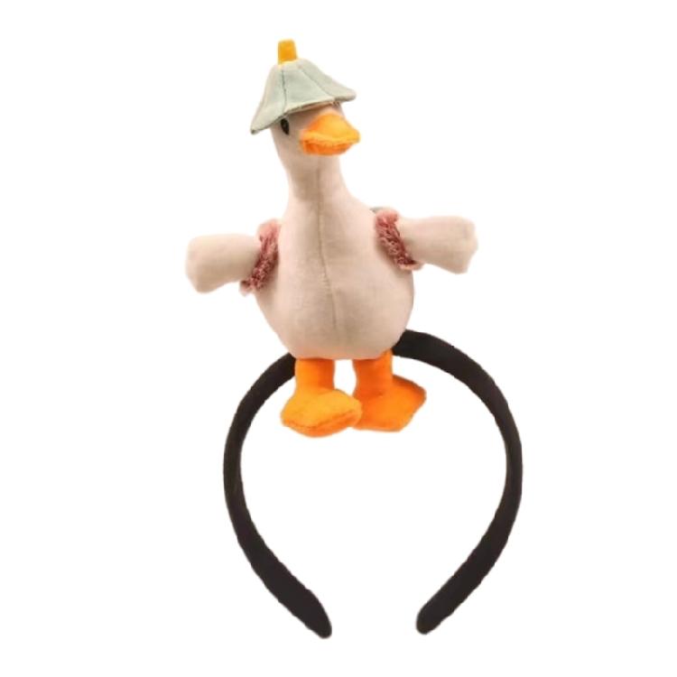 Fun 3D Duck Headband Eye-catching Party Headwear for Vacation Travel
