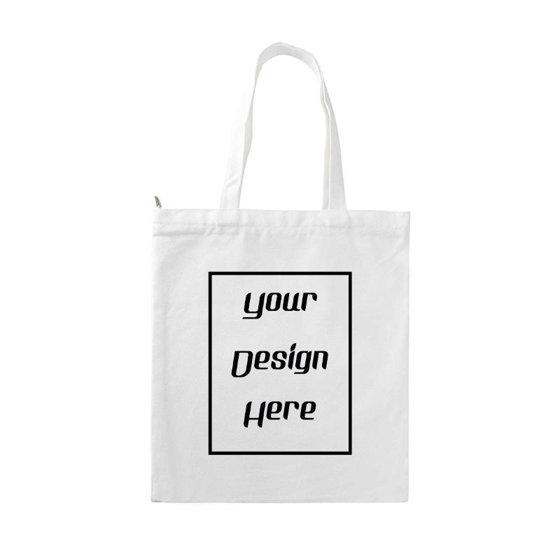 Fashion Canvas Shoulder Bag Customized Print Canvas Shopping Bag Casual Large Capacity Schoolbag Tote Bag