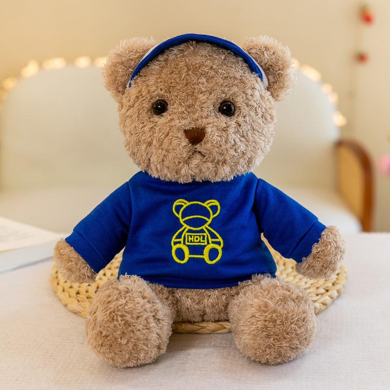 Cartoon Bear Plush Toys Dressed In Bear Doll Children Comforting Doll Decoration Gift Ornaments