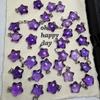 Hot Sale 925 Silver High Quality Healing Gemstone Crystal Crafts Natural Stone Amethyst Star Pendant for Jewelry Gifts