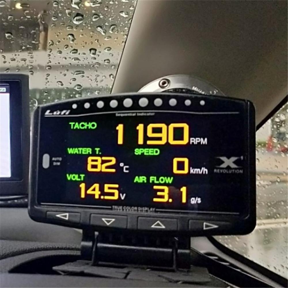 Original Lufi X1 Revolution OBD OBD2 Meter Smart Digital Multi English Version Gauge for Car