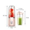 Juice Maker Fruit Juicer Cup USB Charging Smoothie Blender Portable Electric Juicer  Milkshake