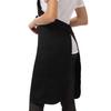 Chef Works Brio Black Regular Bib Apron