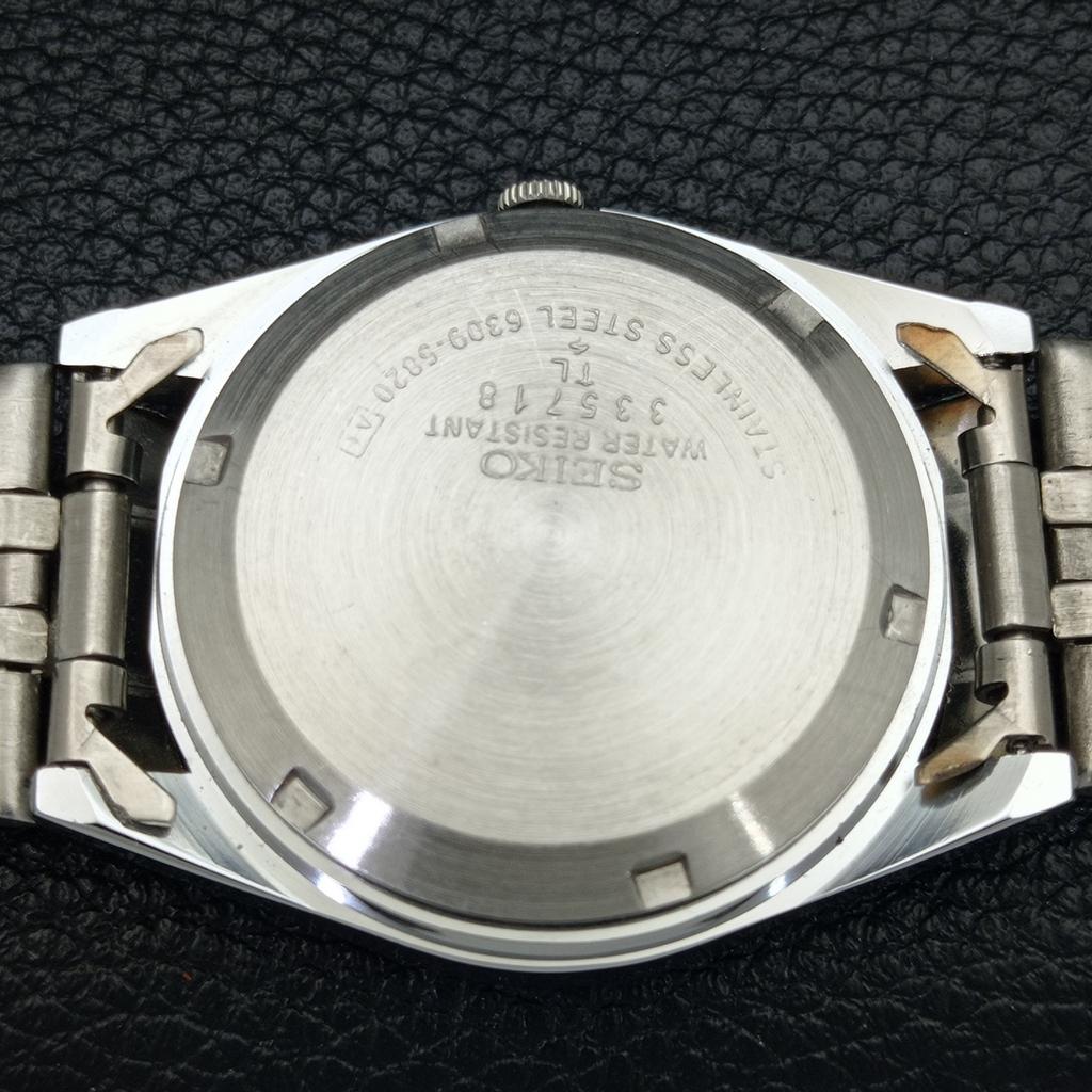 REFURBISHED SEIKO 5 AUTOMATIC MENS WATCH JAPAN MADE BLACK DIAL CUSTOM A440036-2 QV90-a440036