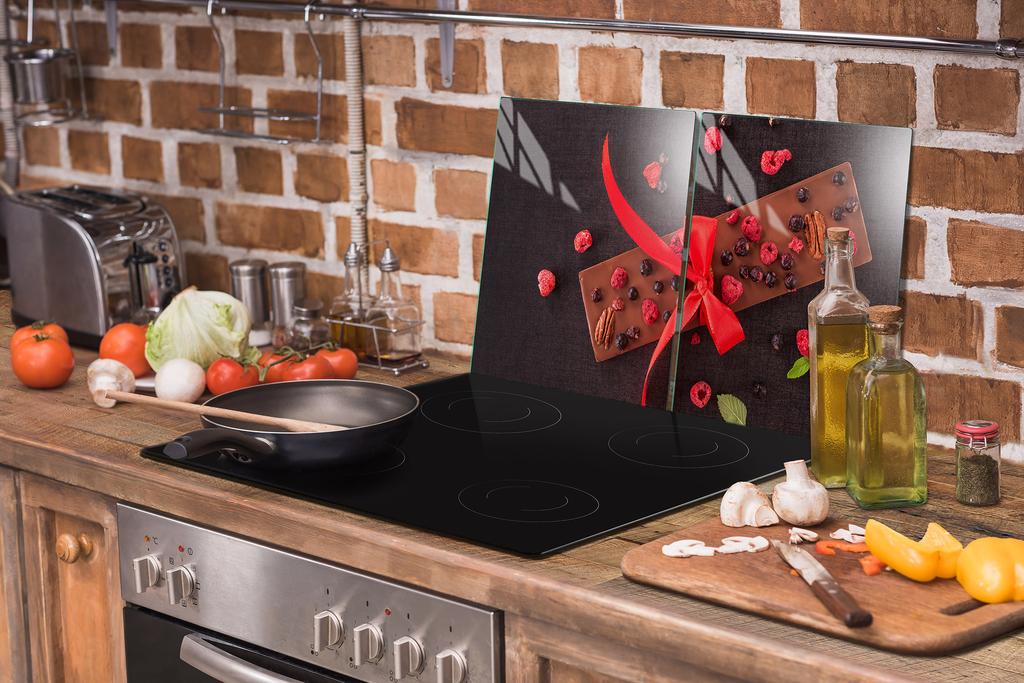 Glass Protective Plate for the Stove 2x45x52 Kitchen
