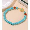 Turquoise Square Ruyi Ethnic Style Women's Versatile Bracelet