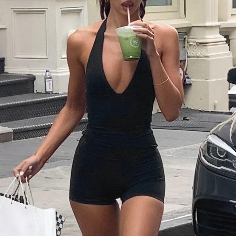 

Sports Yoga High Elastic T-shirt Shorts Two-piece Suit Women clothes Autumn and Winter Black S