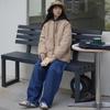 Retro rhombus grid neutral couple cotton clothes women's winter light and thin cotton-padded baseball cotton-padded jacket high-end winter