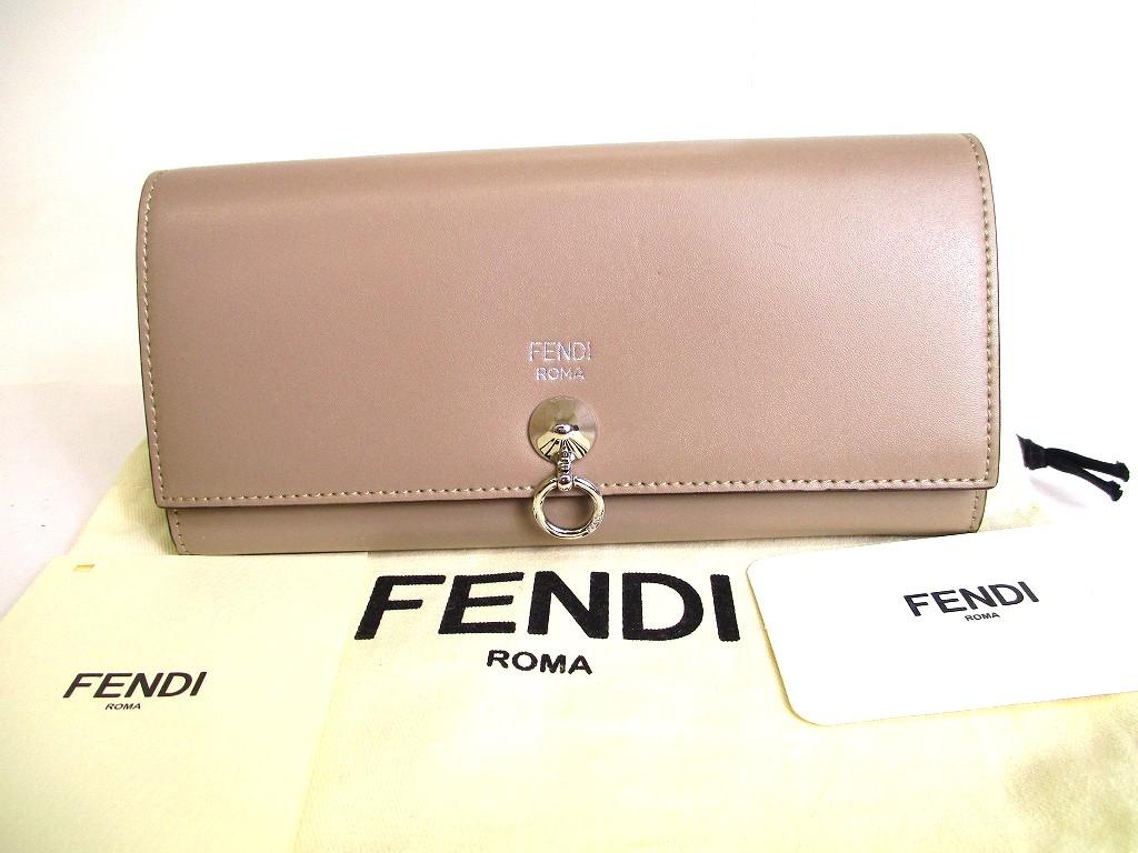 

Автентичний FENDI By the Way Tortora Leather Bifold Long Wallet Gamanec #a051 Refurbished