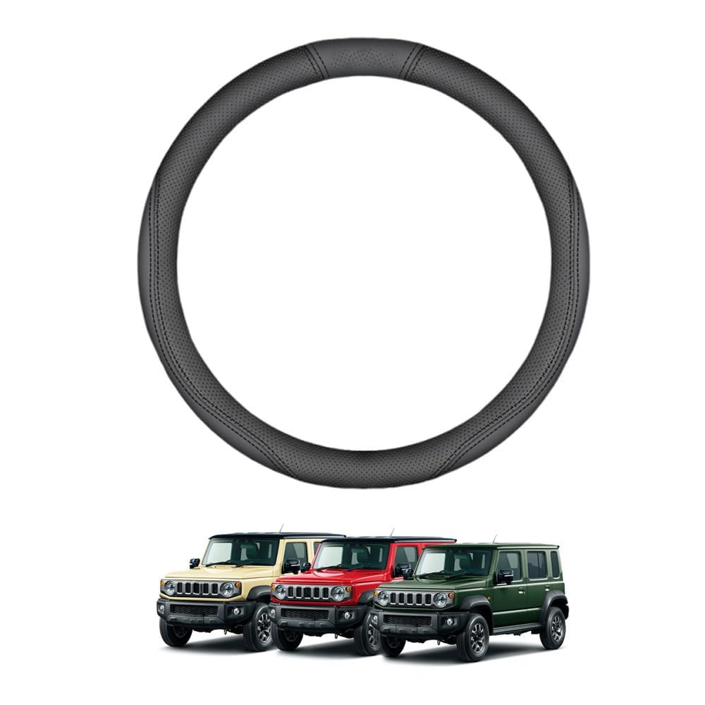 

Для Jimnino Mad JC74 5-дверный Роскошная оплетка на руль Материал коровья кожа замша Перфорация Type D чёрный