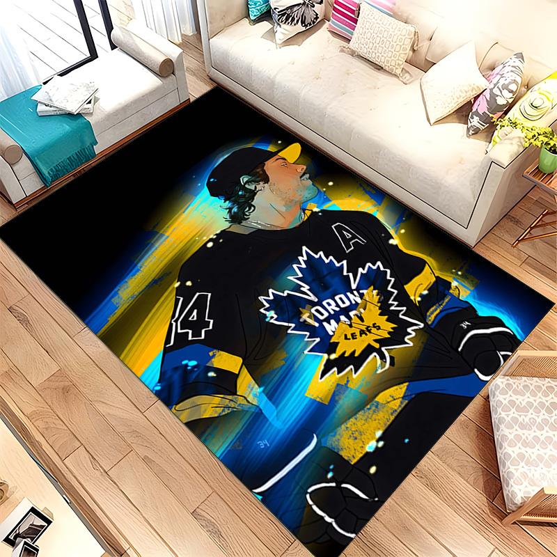 Toronto Maple Leafs (1) Tappeto Adatto Per Soggiorni Camere Da Letto Stanze Dei Computer Aree Da Pranzo E Posizionamento Sotto Tavoli E Sedie Anche Una Scelta Ideale