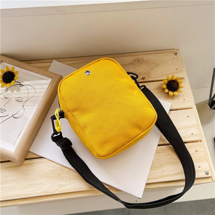 Small Canvas Small Bag Women Messenger Shoulder Mobile Phone Bag KTY