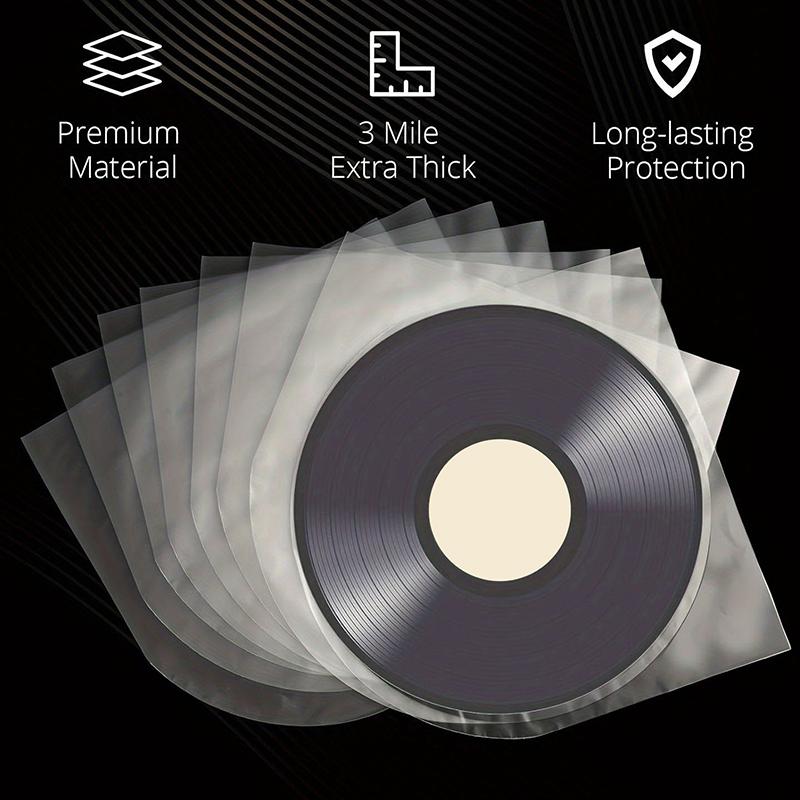 50 Stück 7/10/12 Zoll Klare Schallplattenhülle LP Schallplatte Plastiktüte Antistatische Schallplatten Innenhüllen Verpackungsbeutel Klare Hülle