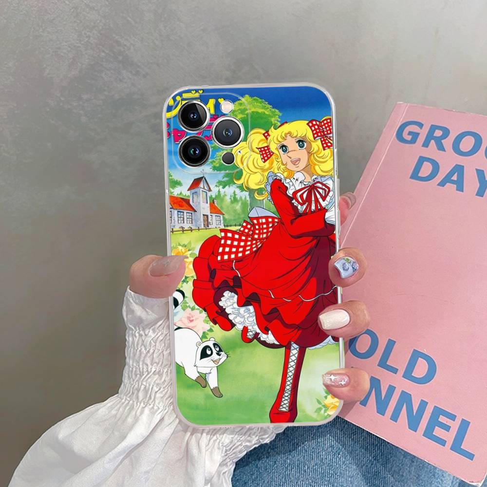 Classic Anime C-Candy C-Candy Transparent Phone Case For IPhone 16 15 14 13 12 11 Pro Max Plus Soft Cover