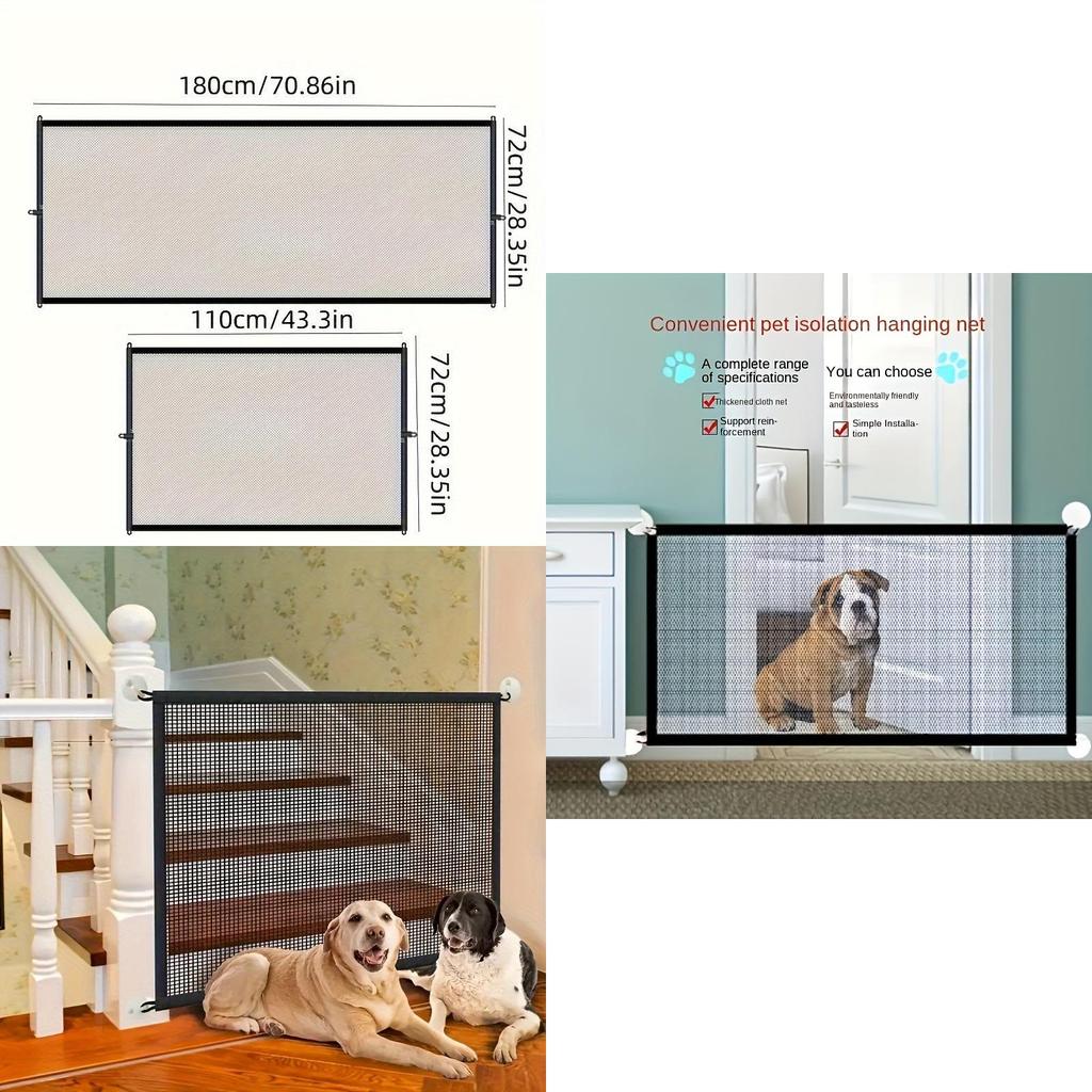 High-quality Cloth Pet Fence With Hooks Versatile Indoor Safety Net For Pets