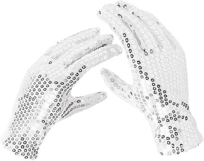 Michael Jackson Cosplay Requisite MJ Hut mit Perücke Handschuh Brillen Set Fans Performance Kostüm Geburtstag Tanz Geschenke Halloween Cosplay