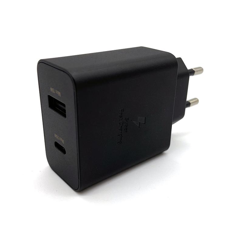 Für Samsung Schnelllade-Wandladegerät Dual-Ports Schnelllader 35W PD USB Typ C Handy-Ladegerät Netzteil für Galaxy S24 S23 S25 FE