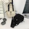Schoolbag New Lightweight Waterproof Drawstring Multifunctional Women's Bag Puff Series Breast Bag Oblique Span Portable Shoulder Bag