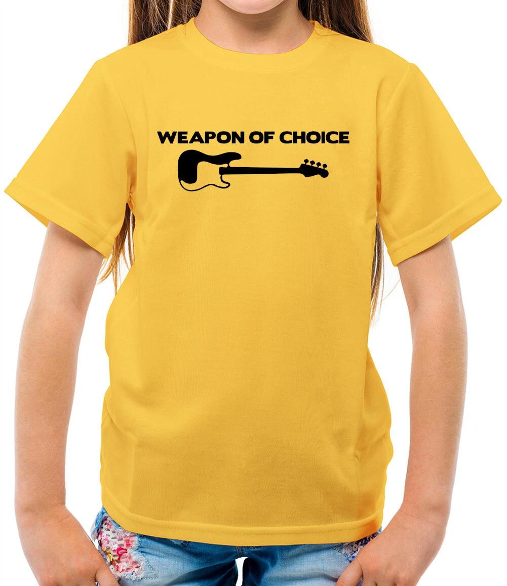 

Weapon Of Choice Bass Guitar - Kids T-Shirt - Player Guitars Rock Music 110
