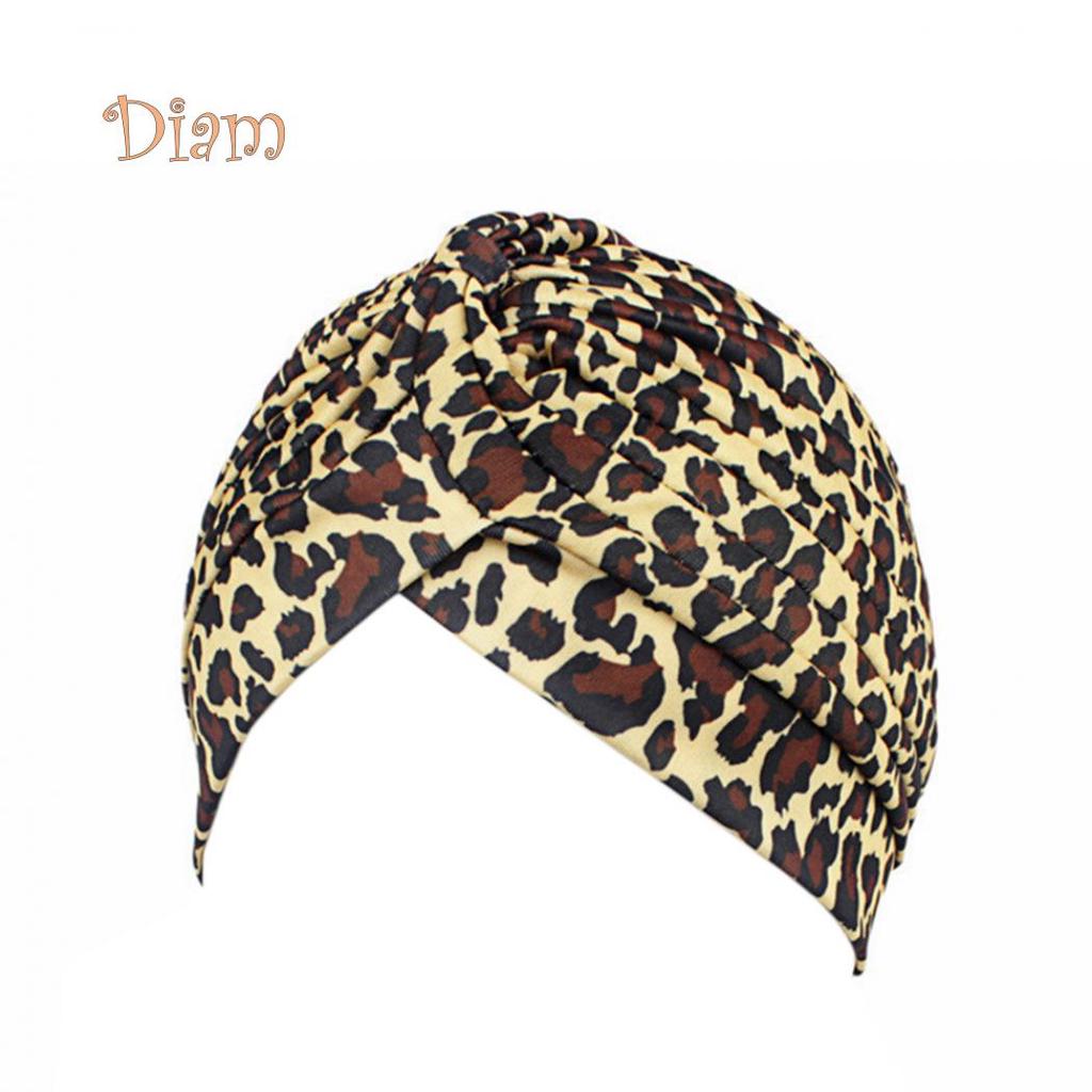 Tenfyer Mode Regenbogenfarbe Leopard Damen Muslimischer Hijab Turban Kopfbedeckung Mütze Mütze