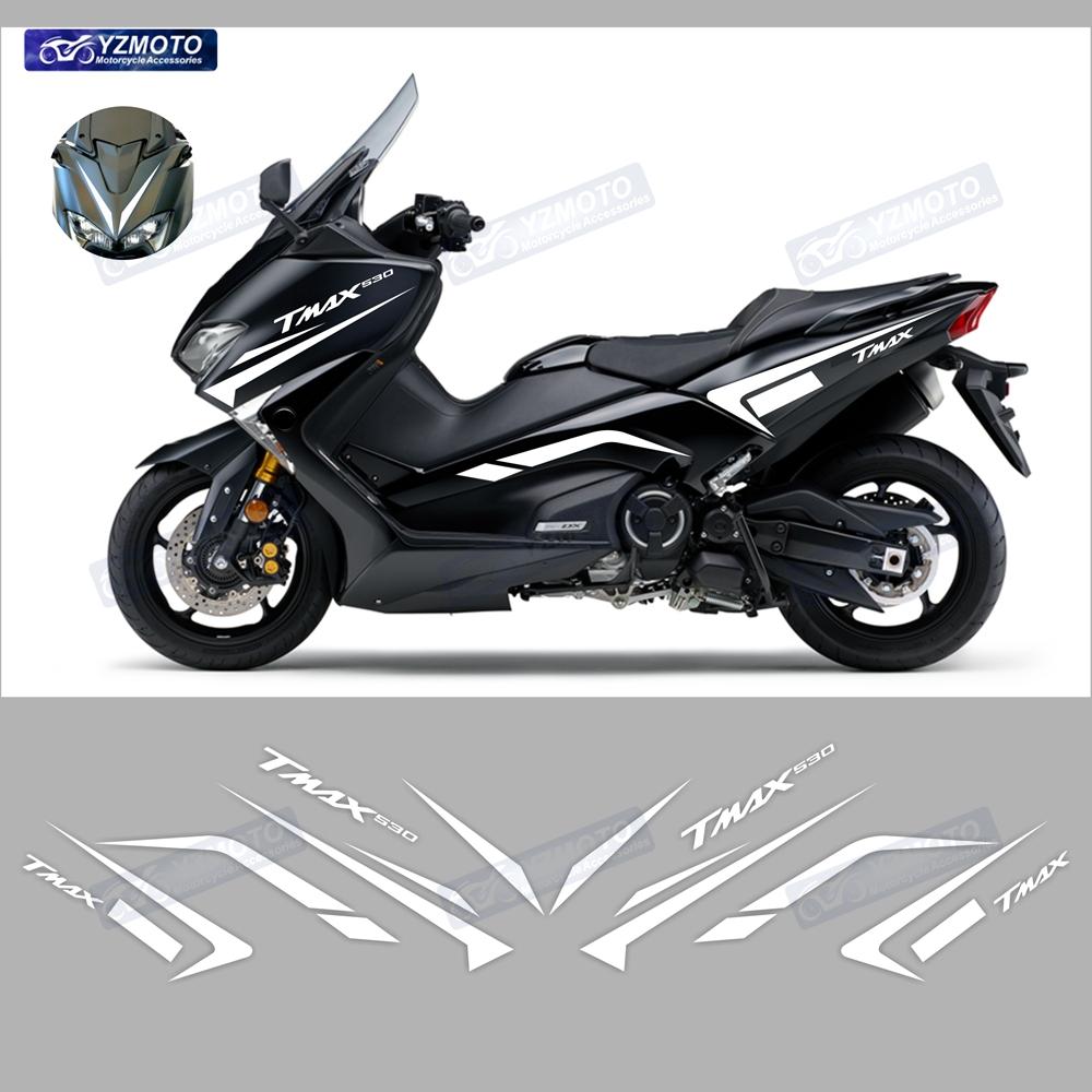 For Yamaha TMAX530 2017 2018 2019 TMAX Motorcycle Accessories Full Car Racing Fairing Sticker Waterproof Body Decal Stickers Kit