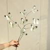 Artificial Butterfly Branches Simulation Stems with 8 Fake Butterflies for Vase Filler DIY Bouquets Home Office Table Decor