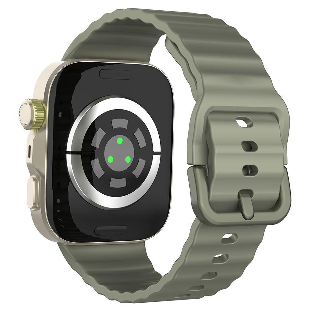 Replacement Silicone Strap for Huawei Watch Fit 3/4/4 Pro Wave Pattern Smart Watch Wrist Band