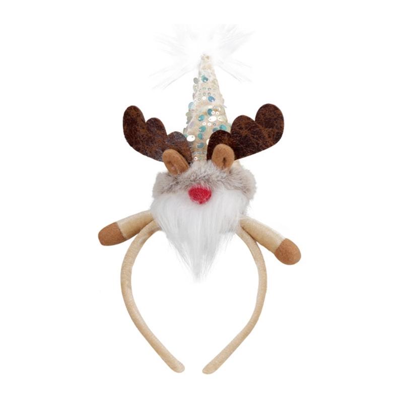 

Рождественская Оленья Рога Рога Повязка на Голову Удобная Посадка Для Праздничных Вечеринок Семейных Встреч Праздничные Аксессуары Дети Взрослые