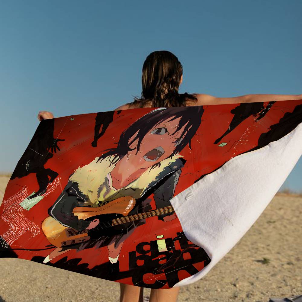 Anime G-Girls Cool Band Cry Big Microfiber Beach Towels Quick Dry Towel Sand Beach Towels Pool Towel For Travel Swim Pool Yoga