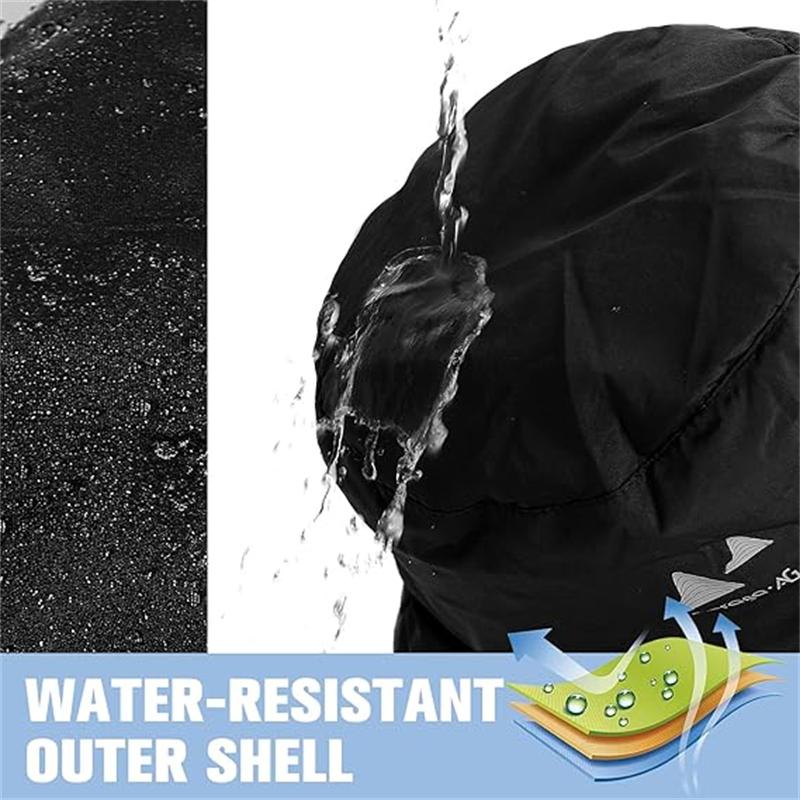 1Pc Lightweight Folding Padded Warm Hats Women Winter Bucket Hat Waterproof Cap