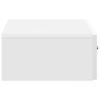 Wall Mounted Side Table Glossy White 59 x 34.5 x 17 cm