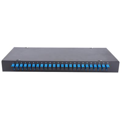 Optická vláknová svorkovnice 24 jader 24 portů Vláknový patch panel SC konektor