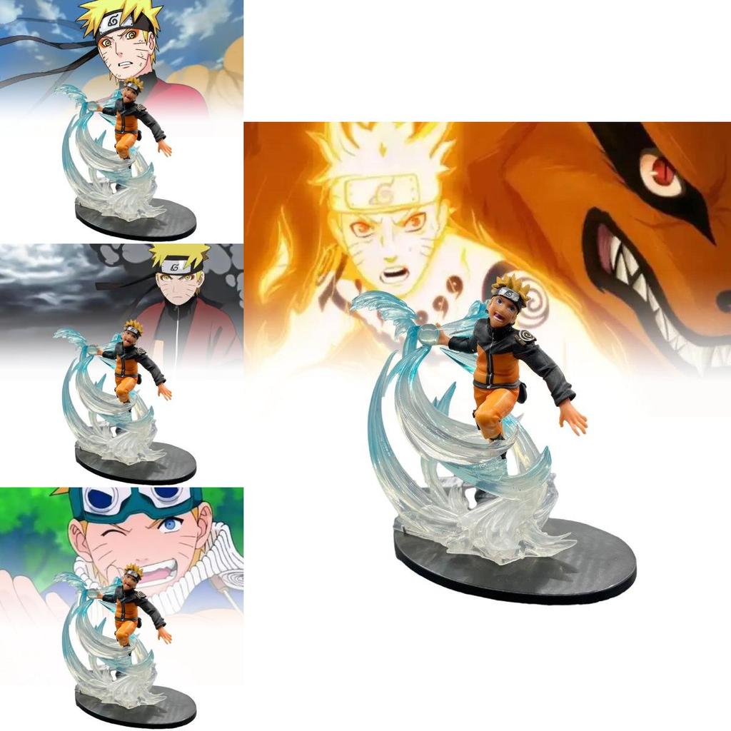 Stunning Naruto Uzumaki Spiral Battle Figure Pvc Anime Model 22x21x23.5cm Collection