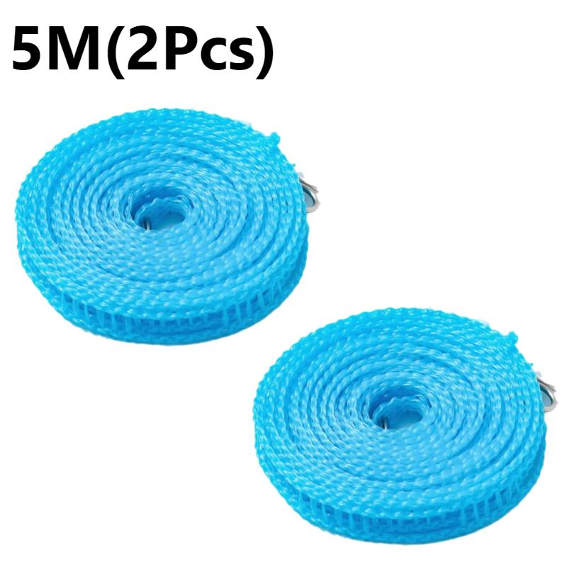 3/5M Étendoirs à Linge Portables Coupe-vent Type Clôture Pour Extérieur Intérieur Maison Voyage Séchoir Étendoir